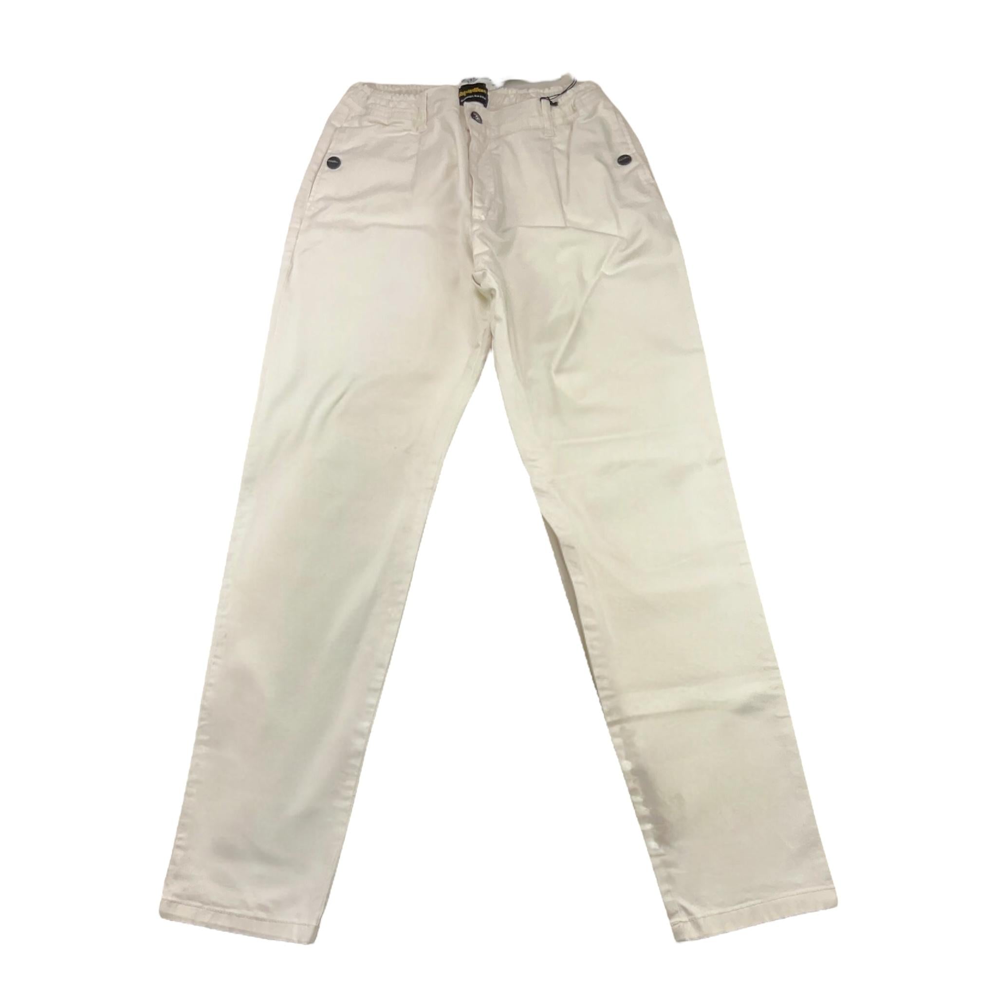 REFRIGIWEAR pantalone tinta unita con elastico in vita Bianco per Bambino RW157 BIANCO REFRIGIWEAR 