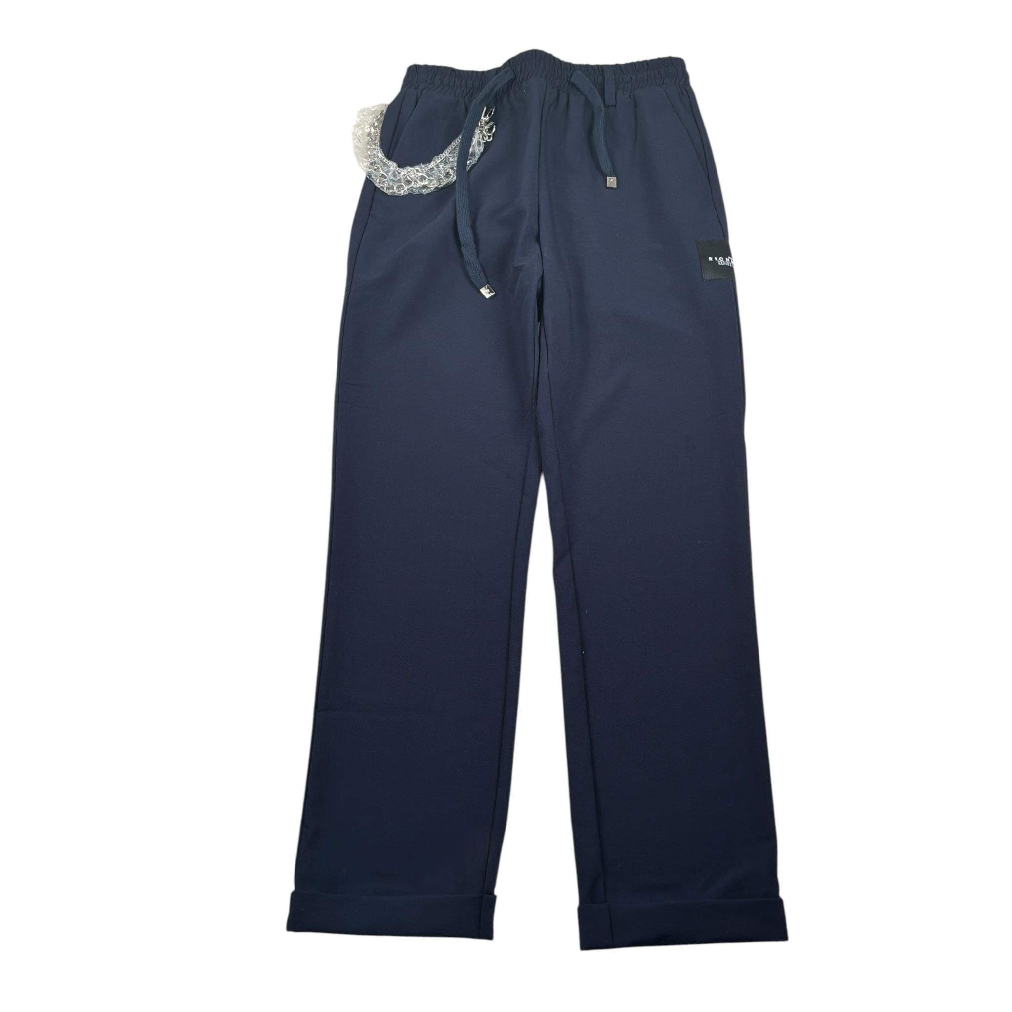 John Richmond Pantalone tinta unita con Elastico In Vita Blu per Bambino RBP24097B BLU JOHN RICHMOND 