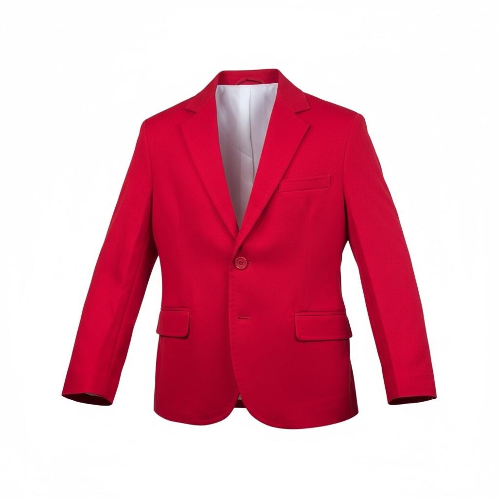 Manuel & Frank Giacca Tinta Unita con Bottoni per Bambino MF6025R ROSSO MANUEL & FRANK 