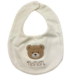 NANAN bavetta tinta unita con stampa  Bianco per Neonato I24159BB BIANCO NANAN 