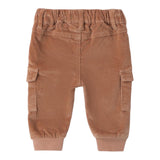 MINI BANDA pantalone in velluto tinta unita con elastico in vita Beige per Neonato A639 BEIGE MINI BANDA 