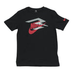 Nike T-Shirt Girocollo Tinta Unita con Stampa per Bambino 9Q0714 NERO NIKE 
