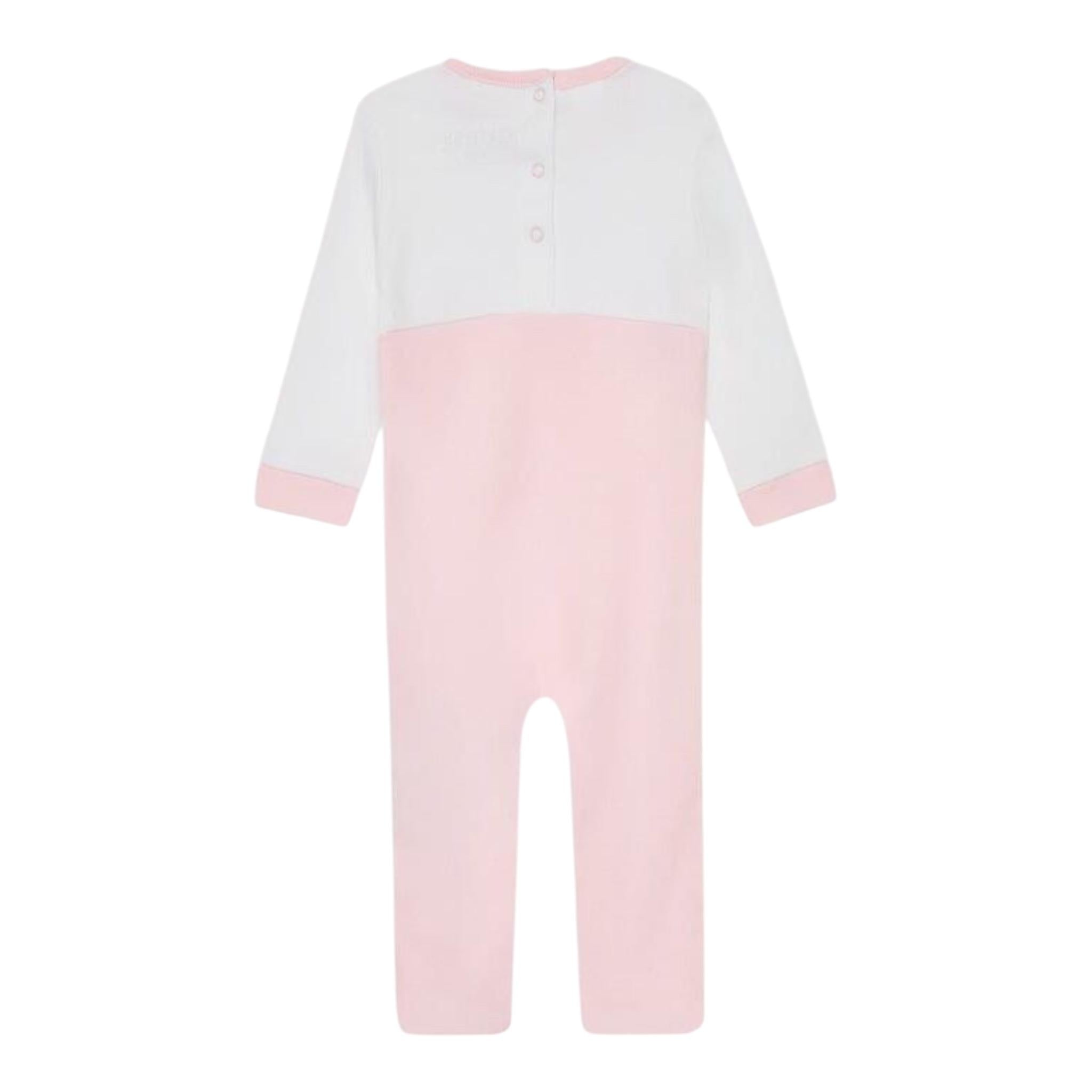 Guess Tutina Tinta Unita con Stampa per Neonata H2YW05KA6W3 ROSA GUESS 