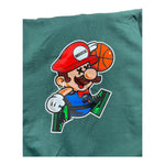 MOUSSE felpa tinta unita girocollo con stampa Verde per Bambino HKFH368G VERDE MOUSSE 