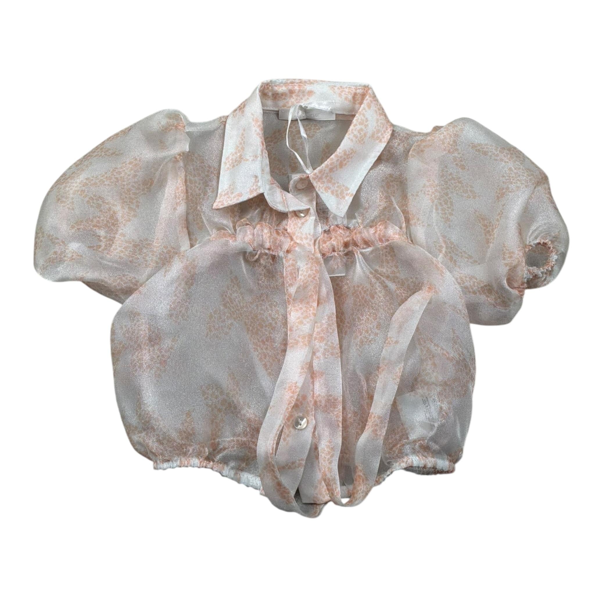 Miss Grant Camicia Mezza Manica Tinta Unita per Bambina MG1252J ROSA MISS GRANT 