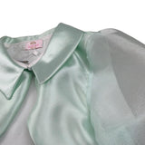 Isabel Coprispalle Tinta Unita con Trasparenze per Bambina IS23C279B VERDE ACQUA ISABEL 