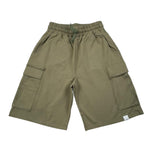 Please Bermuda In Felpa Tinta Unita per Bambino RE12042B72 VERDE PLEASE 