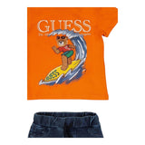 Guess Completo 2 Pezzi T-Shirt-Bermuda per Neonato I5GG15K8HM4 ARANCIONE GUESS 