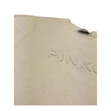 Pinko Abito Mezza Manica Tinta Unita con Logo per Bambina KFAB012 PANNA PINKO 
