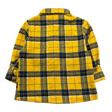Daniele Alessandrini Camicia Manica Lunga Stampa Fantasia con Taschini Giallo per Neonato