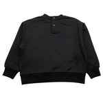 ELISABETTA FRANCHI felpa chiusa girocollo tinta unita con logo Nero per Neonata EGFE050 NERO ELISABETTA FRANCHI 