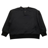 ELISABETTA FRANCHI felpa chiusa girocollo tinta unita con logo Nero per Neonata EGFE050 NERO ELISABETTA FRANCHI 