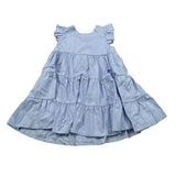 M+E' Abito Mezza Manica Tinta Unita per Neonata U1399 AZZURRO M+E' 