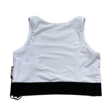 Just Cavalli Top Giromanica Tinta Unita con Logo per Bambina JGP26055TO BIANCO JUST CAVALLI 