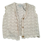 Pepe Feamo Gilet con Bottoni Ricamato per Bambina PG701111 PANNA PEPE FEAMO 