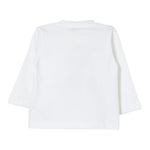 IL GUFO shirt girocollo tinta unita con stampa in contrast Bianco per Neonato A24TA357MF002 BIANCO IL GUFO 