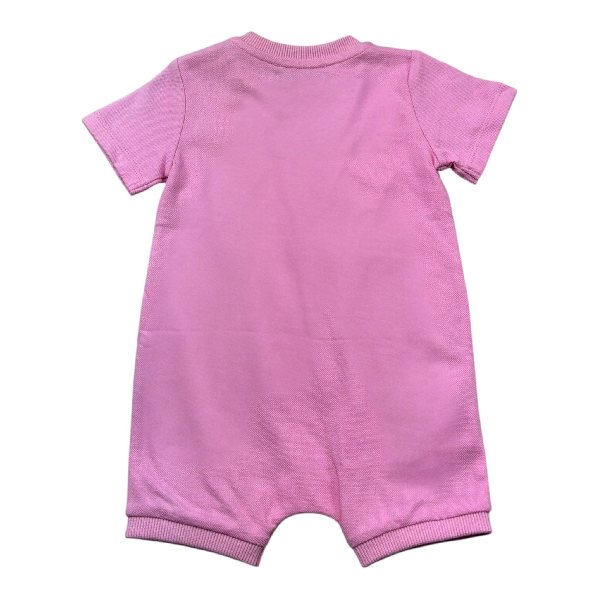 Moschino Pagliaccetto Mezza Manica Girocollo per Neonata MWY022 ROSA MOSCHINO 