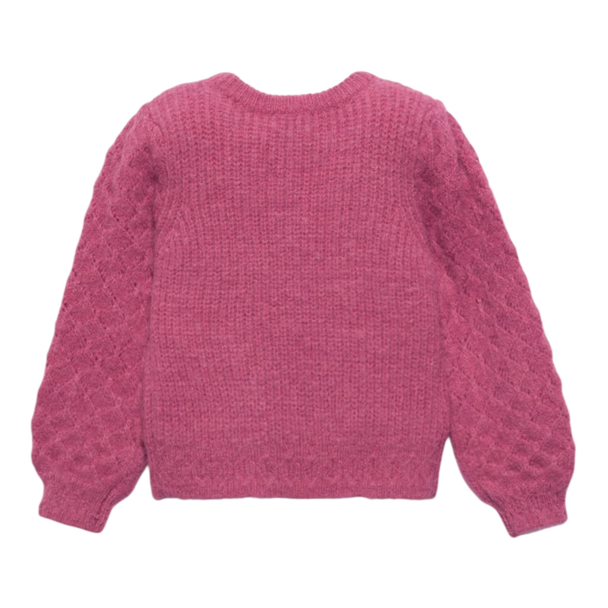 ABEL & LULA maglia girocollo tinta unita Rosa per Bambina 5823 ROSA ABEL & LULA 