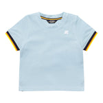 K-Way T-Shirt Girocollo Tinta Unita per Neonato K71375WXX AZZURRO K-WAY 