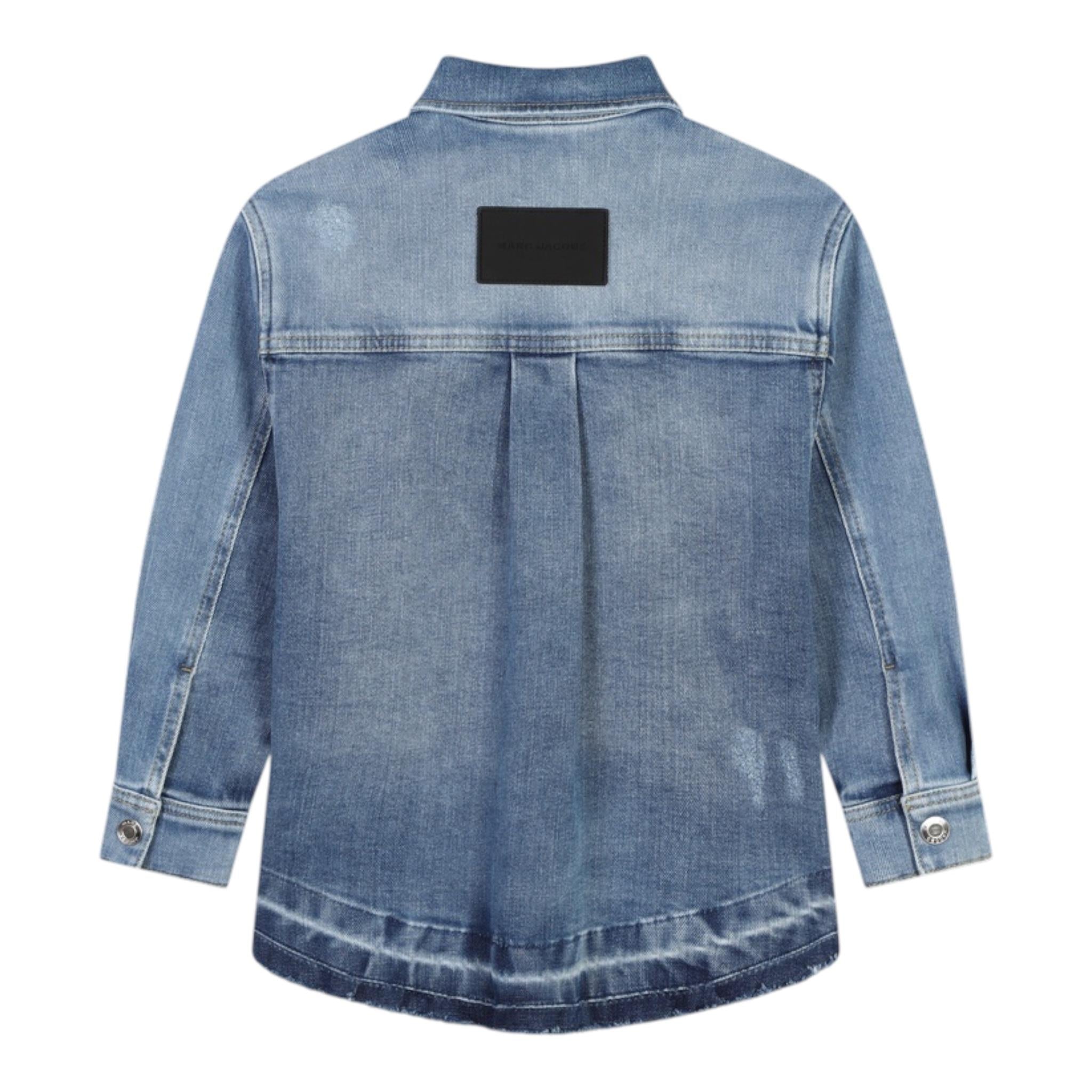 MARC JACOBS camicia in denim manica lunga tinta unita Azzurro per Bambino W60279 AZZURRO MARC JACOBS 