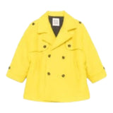 DOU DOU cappotto tinta unita con bottoni Giallo per Bambina DV2Q20 GIALLO DOU DOU 