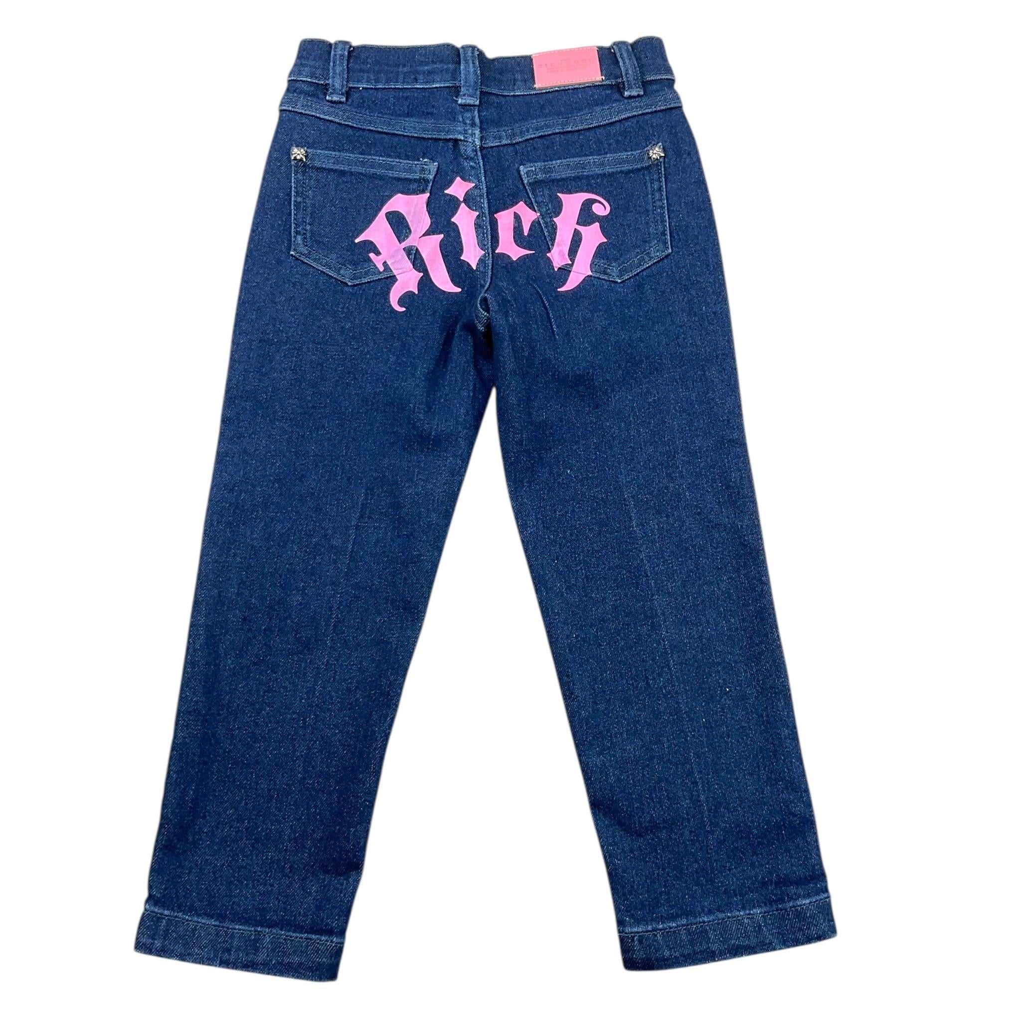 JOHN RICHMOND jeans tinta unita con stampa Blu per Bambina RGA24130JEXX BLU JOHN RICHMOND 