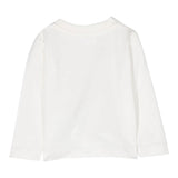 ELISABETTA FRANCHI shirt girocollo tinta unita con stampe in contrsto Bianco per Neonata EGTS072 BIANCO ELISABETTA FRANCHI 