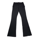 MISS BLUMARINE pantalone tinta unita con elastico in vita modello zampa Nero per Bambina IF4051 NERO MISS BLUMARINE 