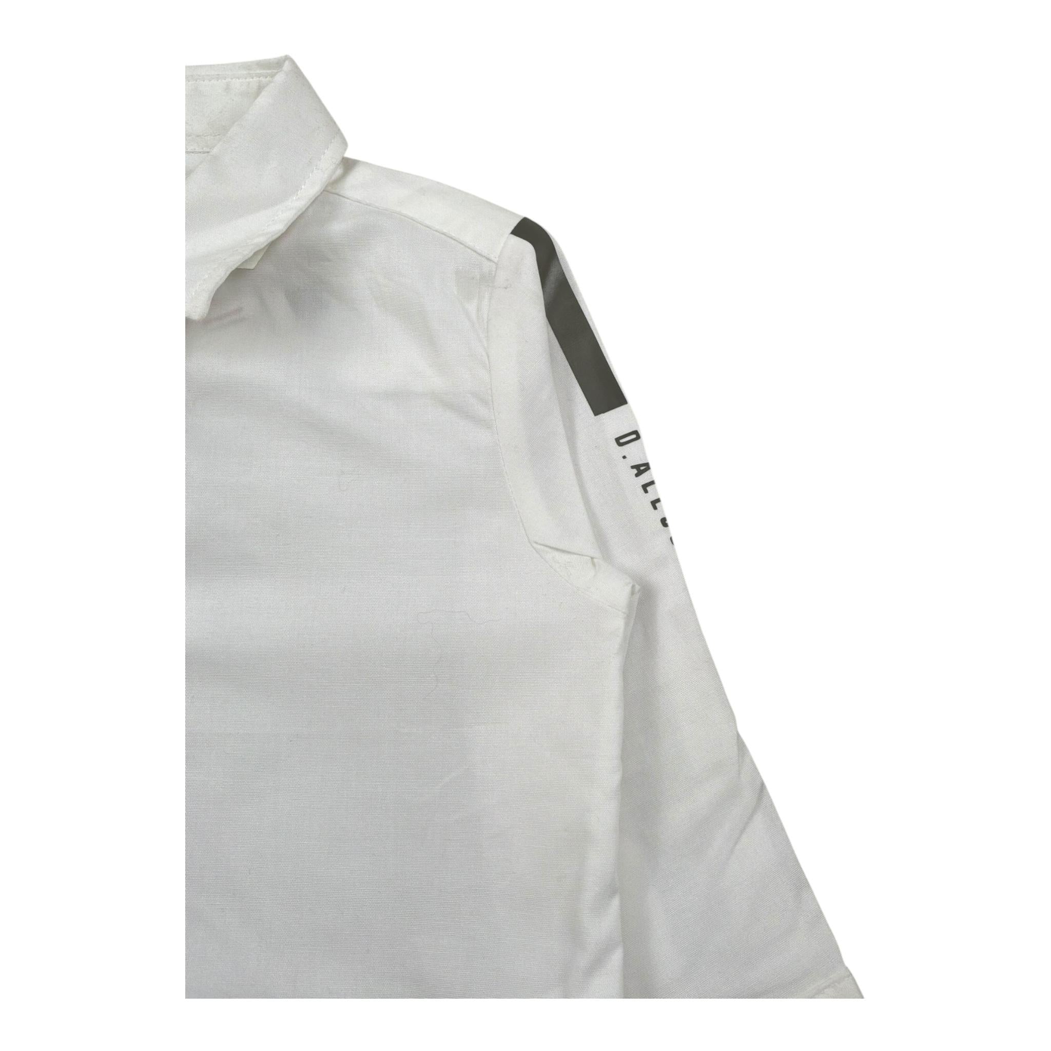 Daniele Alessandrini Camicia Manica Lunga Tinta Unita con Stampa per Neonato 1291C0826 PANNA DANIELE ALESSANDRINI 