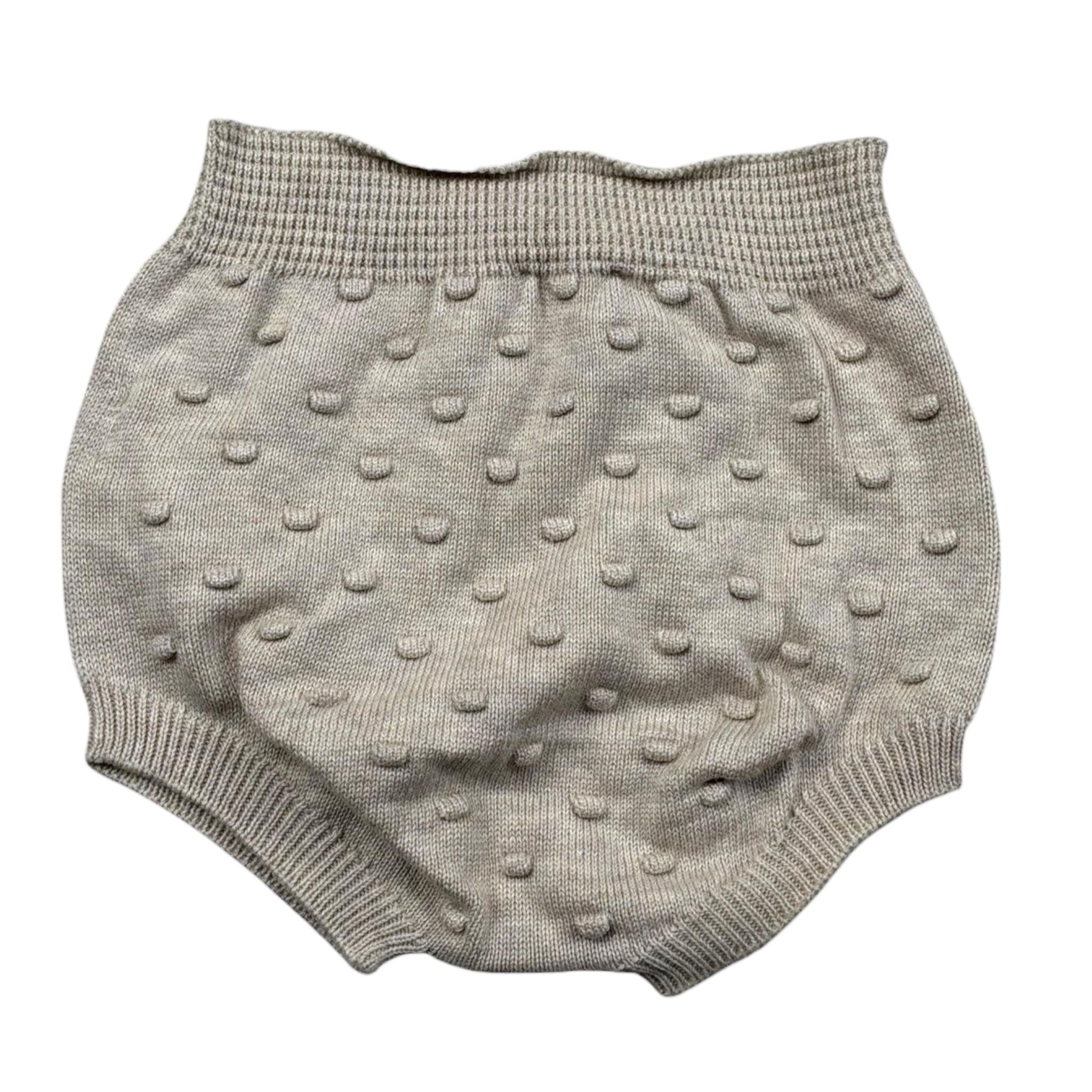 Wedoble Culotte Tinta Unita con Ricami per Neonato V2406331A BEIGE WEDOBLE 