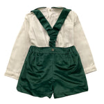 VALENTINA BEBES completo 2 pezzi camicia-salopette Verde per Neonato MAR200 VERDE VALENTINA BEBES 