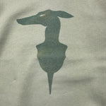 TRUSSARDI felpa chiusa girocollo tinta unita con stampa Verde acqua per Bambino TBA25004FE VERDE ACQUA TRUSSARDI 