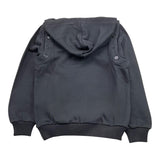 DANIELE ALESSANDRINI felpa tinta unita con cappuccio e stampa Nero per Bambino 1231F00034X NERO DANIELE ALESSANDRINI 