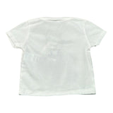 Please T-Shirt Tinta Unita con Stampa per Neonata MB12030G71 BIANCO PLEASE 