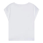 Billieblush T-Shirt Tinta Unita con Stampa Brillantini per Bambina U21036XX BIANCO BillIEBLUSH 