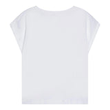 Billieblush T-Shirt Tinta Unita con Stampa Brillantini per Bambina U21036XX BIANCO BillIEBLUSH 