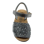 Angelitos Sandalo Glitterato con Strappo per Neonata ANG2022 ARGENTO ANGELITOS 