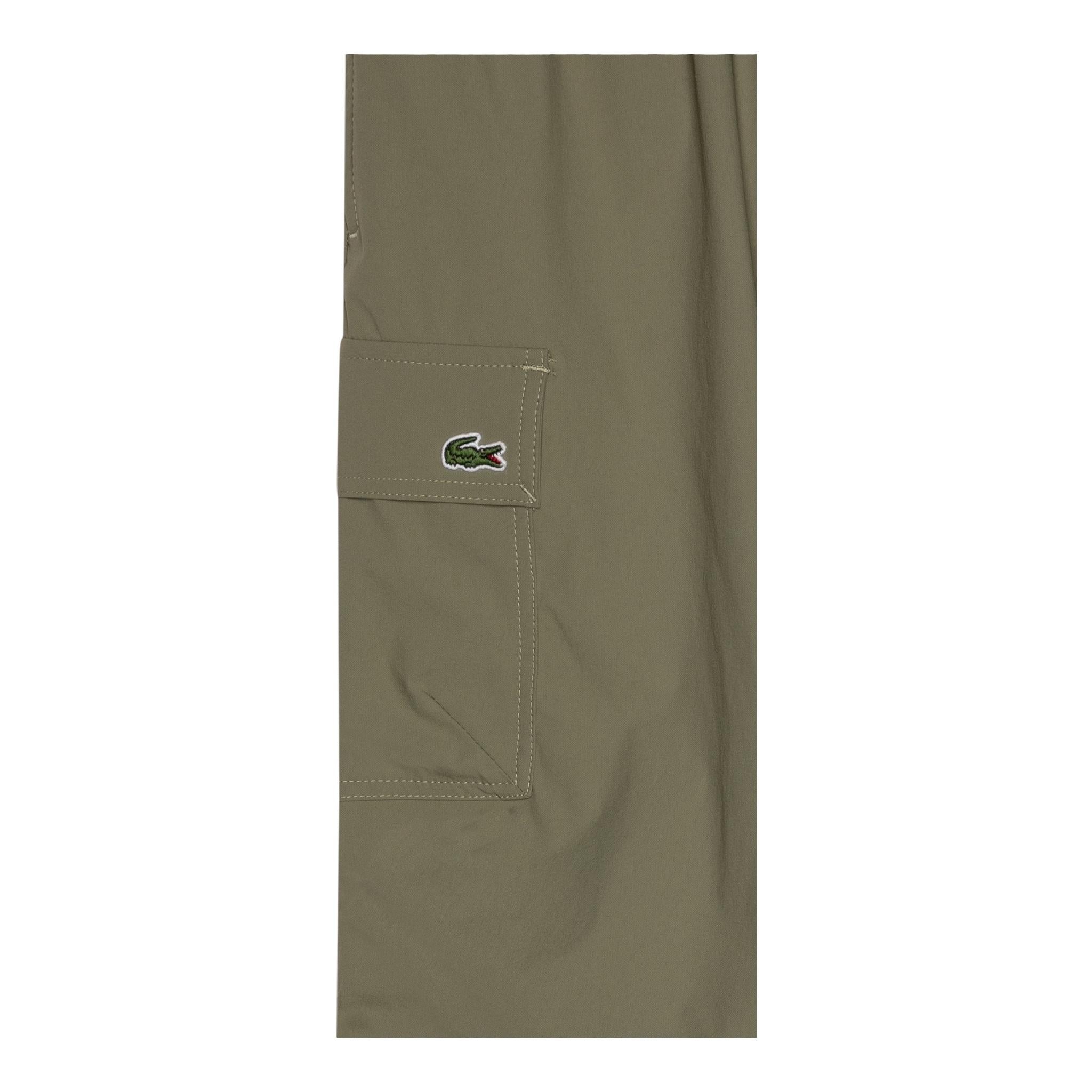 Lacoste Pantalone Tinta Unita con Elastico In Vita per Bambino XJ8449 VERDE LACOSTE 