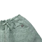 Please Short Tinta Unita Traforato per Neonata RE08240G71 VERDE ACQUA PLEASE 