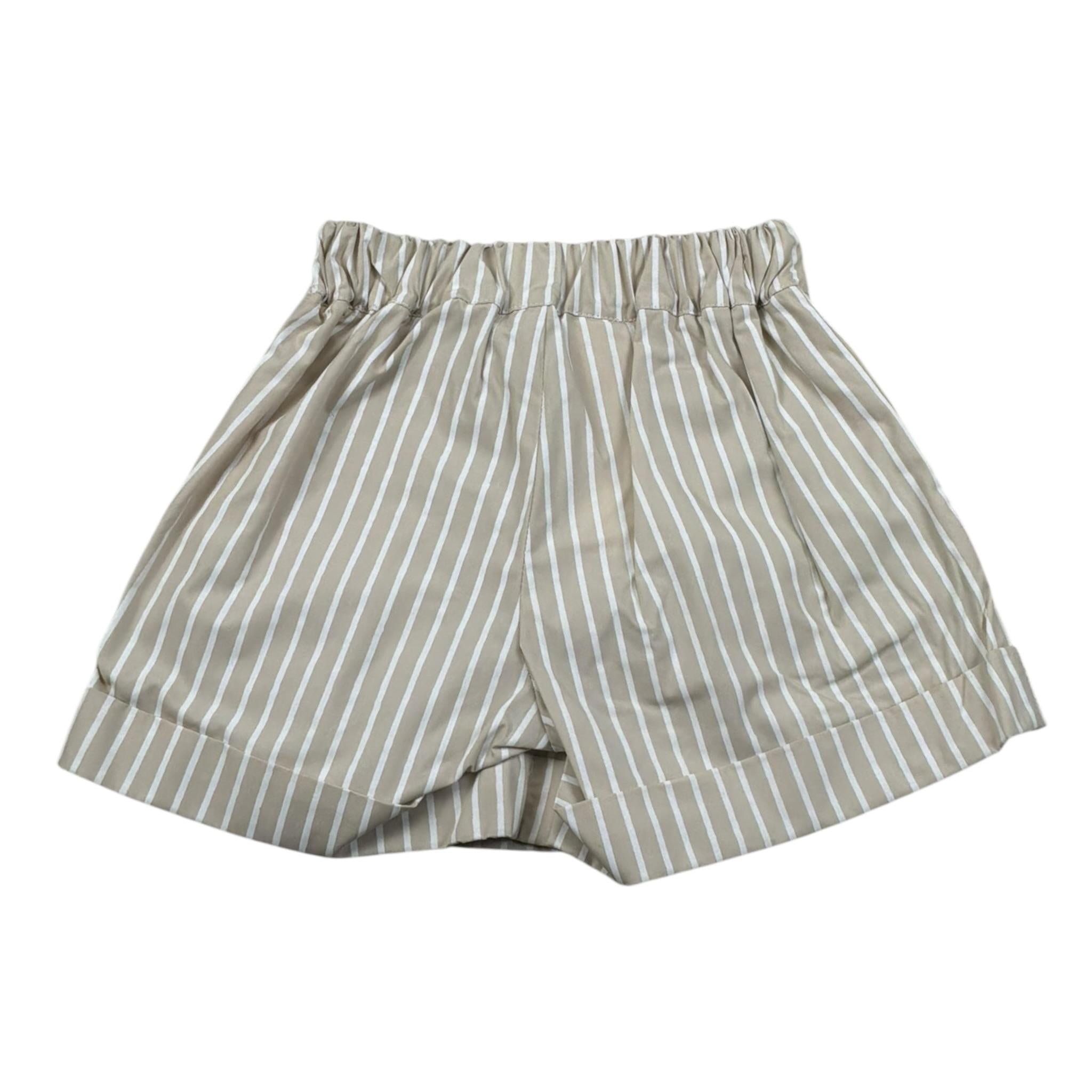 Le Bebe Short Tinta Unita Fantasia A Righe per Neonata LBG5823 BEIGE LE BEBE 