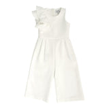 Magil Tuta Intera Tinta Unita Giromanica per Bambina HN28039 BIANCO MAGIL 