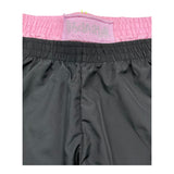 Disclaimer Short Tinta Unita Con Elastico In Vita In Contrasto Nero Per Bambina