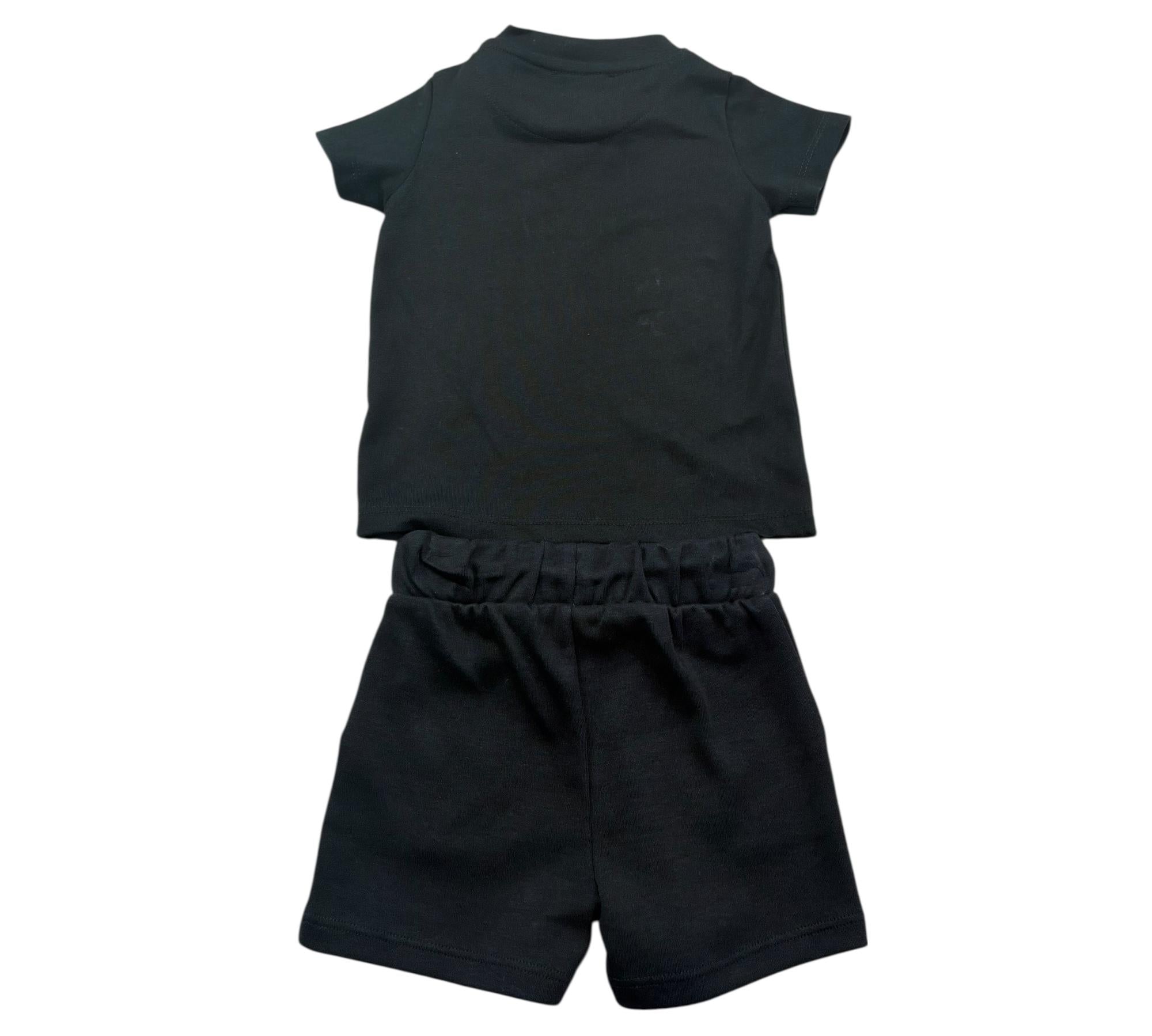 John Richmond Completo 2 Pezzi Canotta-Bermuda Tinta Unita per Neonato RIP26006CJ NERO JOHN RICHMOND 