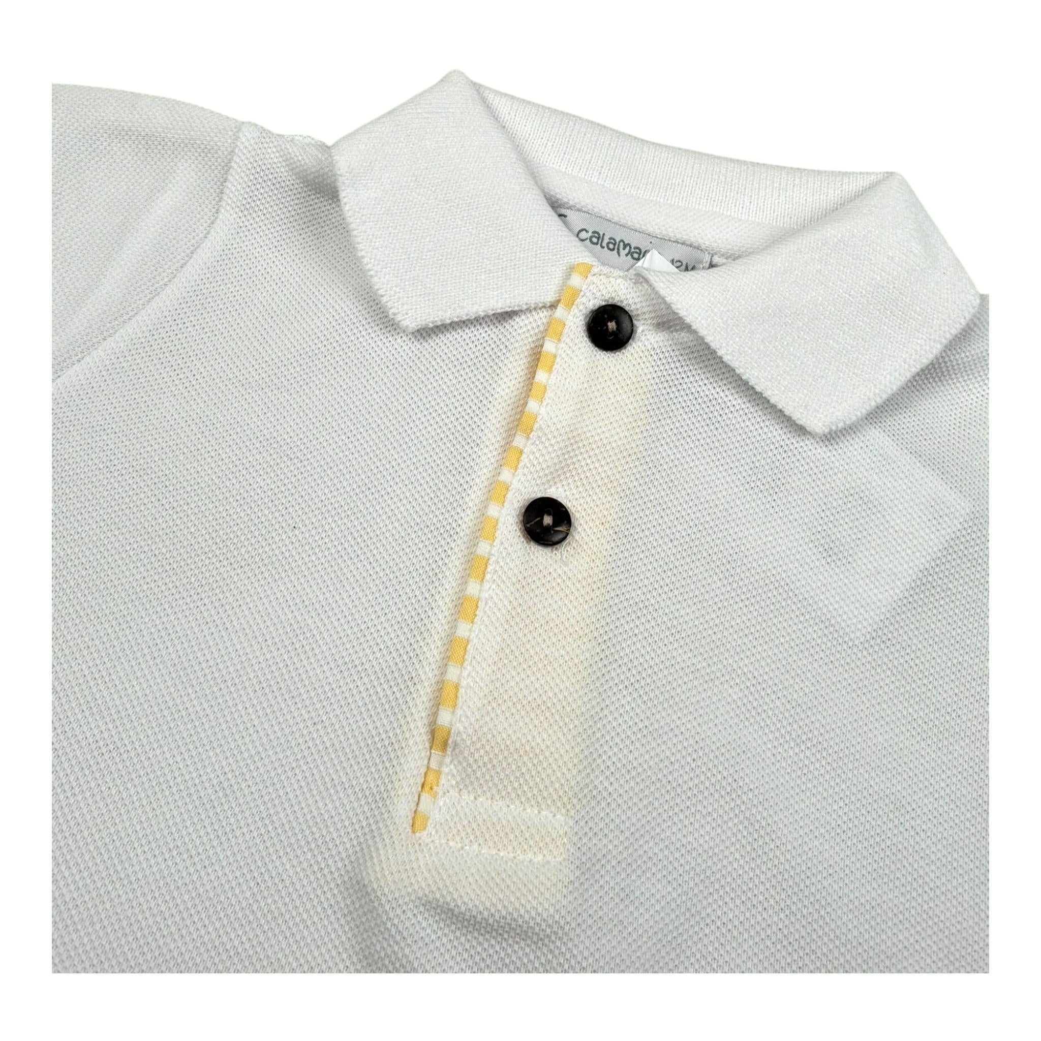 Calamaro Completo 2 Pezzi Polo-Bermuda Bicolore per Bambino 11111J BIANCO/GIALLO CALAMARO 