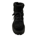 IL GUFO stivali tinta unita in teddy e lacci Nero per Bambina A24XG835NABUK NERO IL GUFO 