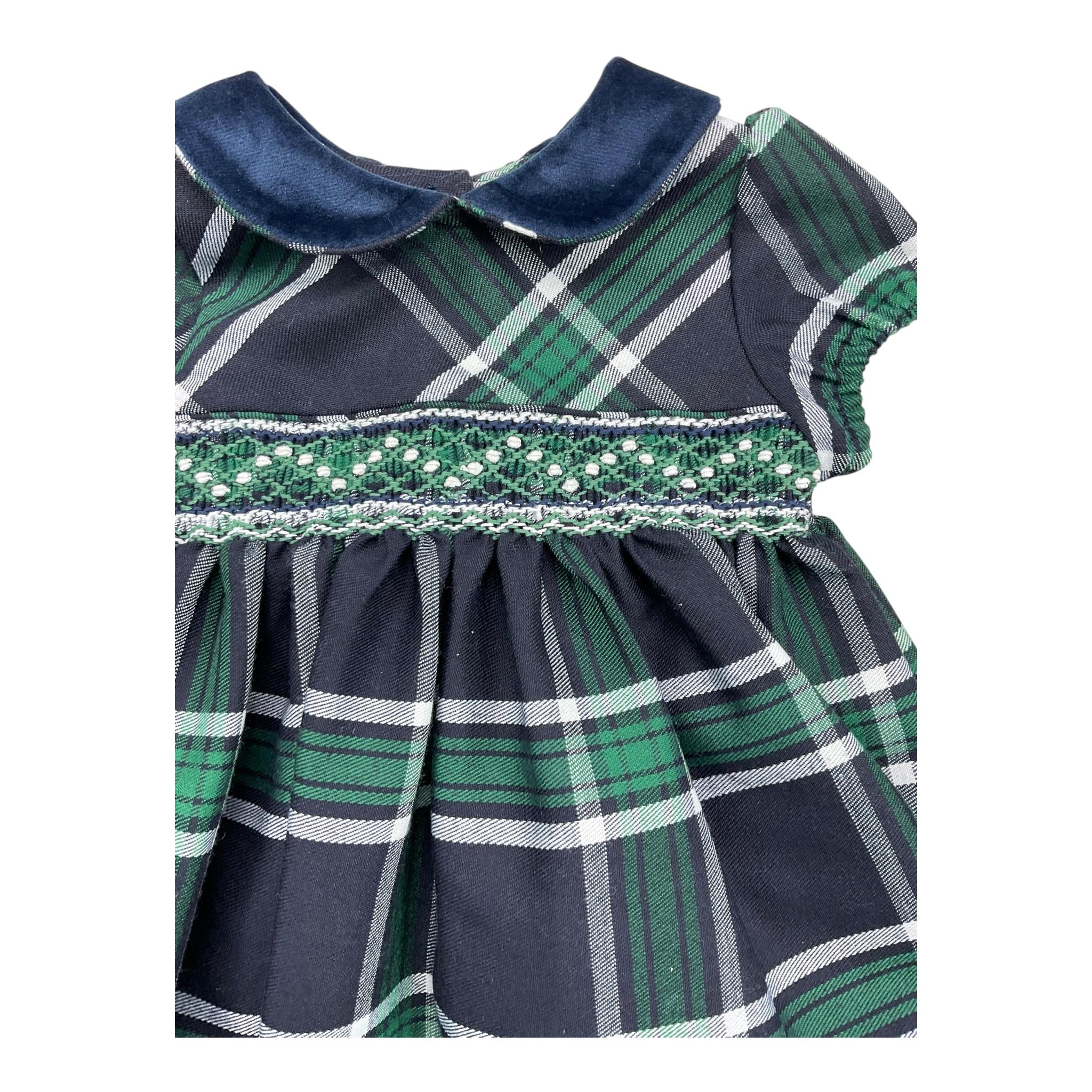 MALVI & CO abito tinta unita mezza manica fantasia a righe Blu per Bambina FCCM003VERR BLU MALVI & CO 