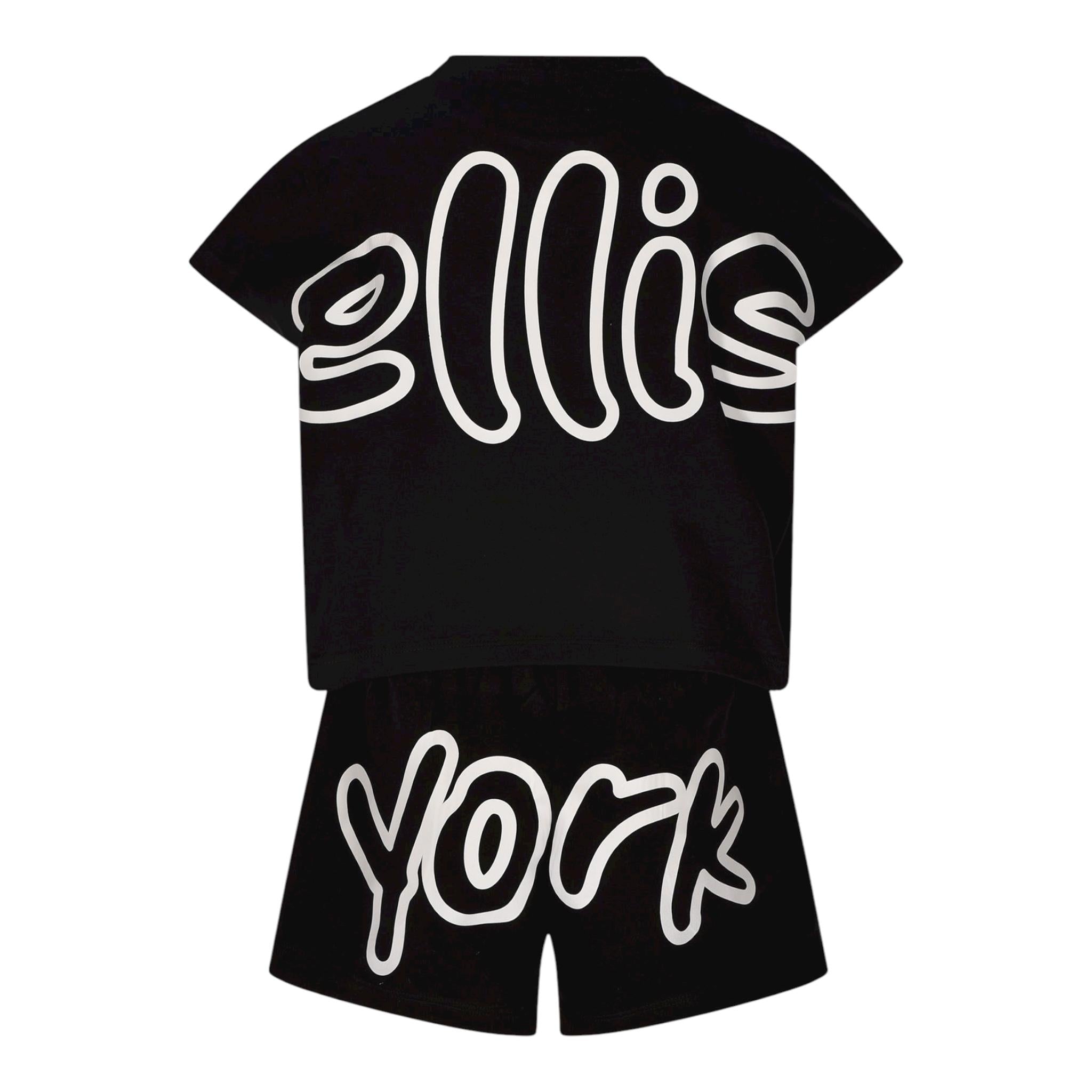 Marc Ellis Completo 2 Pezzi T-Shirt-Short per Bambina JMJCM01236 NERO MARC ELLIS 