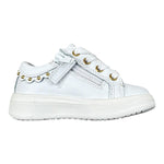 Twinset Sneakers Tinta Unita con Applicazioni E Zip per Bambina 251GCB014J BIANCO TWINSET 