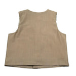 M+E' Gilet Tinta Unita per Bambino UEM0547 SABBIA M+E' 