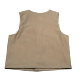 M+E' Gilet Tinta Unita per Bambino UEM0547 SABBIA M+E' 